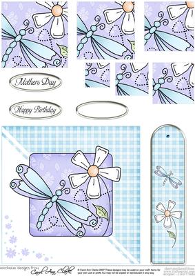 Dragonfly Quick Card with Pyramage