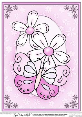 A4 Fluttery Butterfly