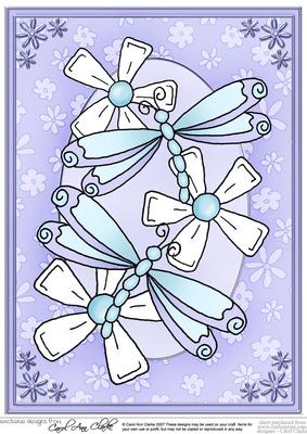 A4 Dreamy Dragonflies