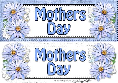 Large Dl Mothers Day Daisies Floral 3D Decoupage