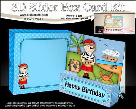 3D Boyz Joze Pirate Slider Box Card Kit