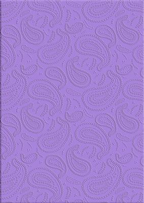 'paisley Embossed' Backing Paper - Pretty Daisy Colours