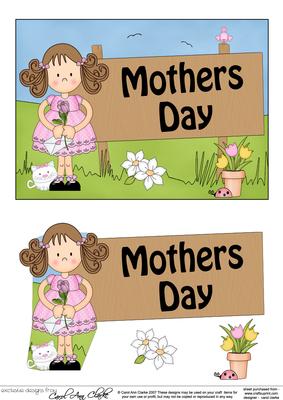 5x7 Girlz Mothers Day 3D Step by Step Decoupage