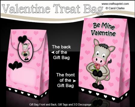 3D Gigi Horse Valentine Gift Bag Mini Kit
