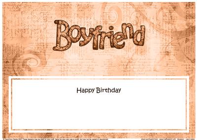Birthday Boyfriend Clocks Matching Large Dl Insert