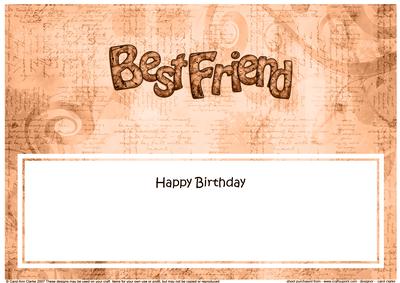 Birthday Best Friend Clocks Matching Large Dl Insert