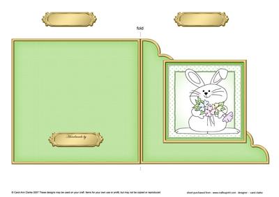 Little Bunny Cut and Fold Corner Card