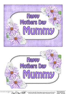 5x7 Mothers Day Mummy Daisies 3D Step by Step Decoupage