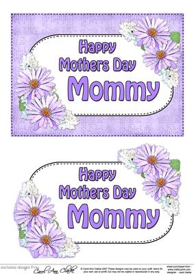 5x7 Mothers Day Mommy Daisies 3D Step by Step Decoupage