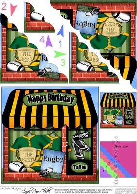 Rugby Shop Scallop Corner Side Stacker Topper