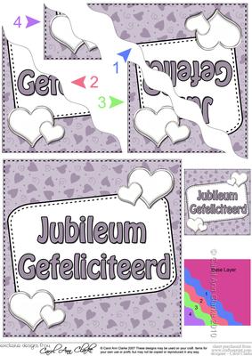 Dutch Anniversary Hearts Wavy Corner Stacker