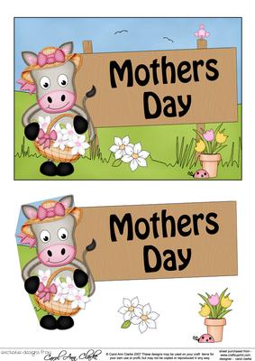 5x7 Gigi Horse Mothers Day 3D Step by Step Decoupage