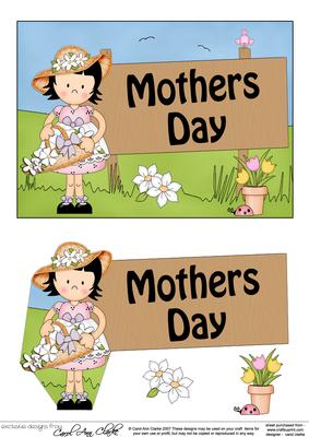 5x7 Girlz Suzi Mothers Day 3D Step by Step Decoupage