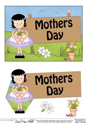 5x7 Girlz Suzi Mothers Day 3D Step by Step Decoupage