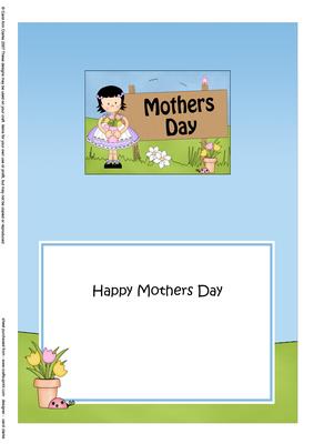 5x7 Girlz Suzi Mothers Day Matching Insert