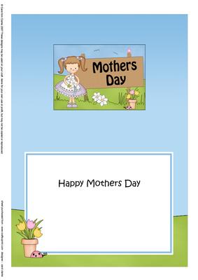 5x7 Girlz Liz Mothers Day Matching Insert