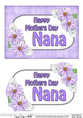 5x7 Mothers Day Nana Daisies 3D Step by Step Decoupage
