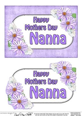 5x7 Mothers Day Nanna Daisies 3D Step by Step Decoupage