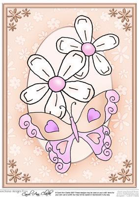 A4 Fluttery Butterfly