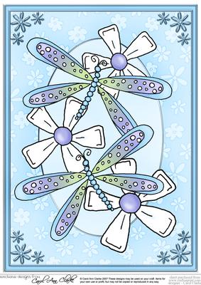 A4 Dreamy Dragonflies