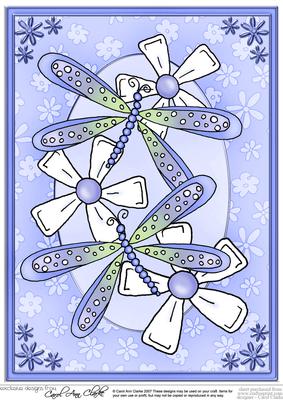 A4 Dreamy Dragonflies