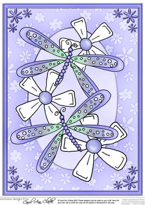 A4 Dreamy Dragonflies