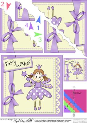 Fairy Twinkletoes and Lace Scallop Corner Side Stacker