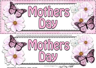 Large Dl Mothers Day Floral Butterflies 3D Decoupage