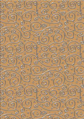 'metallic Swirls - Silver' Backing Paper - Mens DIY Colours