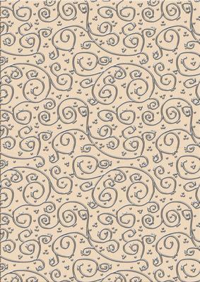 'metallic Swirls - Silver' Backing Paper - Mens DIY Colours