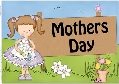 A4 Girlz Liz Mothers Day Card Topper