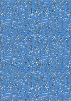 'metallic Swirls - Silver' Backing Paper - Mens DIY Colours