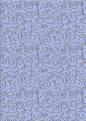 'metallic Swirls - Silver' Backing Paper - Mens DIY Colours