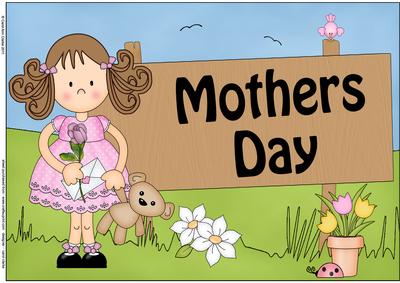 A4 Girlz Zoe Mothers Day Card Topper