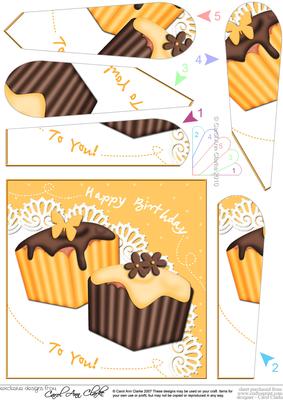 Fondant Fancies Birthday Cakes Fan Pyramage Topper
