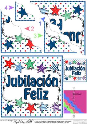 Spanish Retirement Stars Wavy Corner Stacker