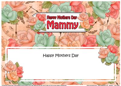Mothers Day Mammy Roses Matching Large Dl Insert