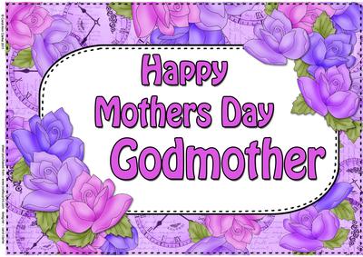 A4 Mothers Day Odmother Time for Roses Card Topper