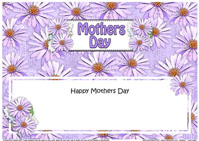 Mothers Day Daisies Floral Large Dl Matching Insert