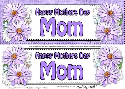 Large Dl Mothers Day Mom Daisies Floral 3D Decoupage