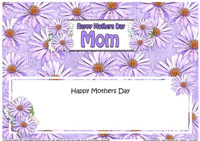 Mothers Day Mom Daisies Floral Large Dl Matching Insert