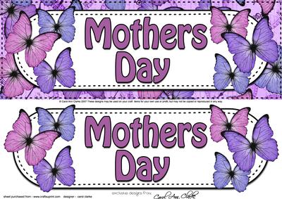 Large Dl Mothers Day Floral Butterflies 3D Decoupage