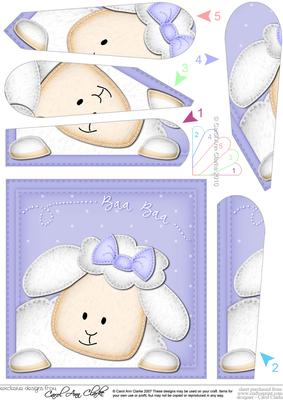Little Lamb Fan Pyramage Topper
