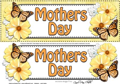 Large Dl Mothers Day Floral Butterflies 3D Decoupage
