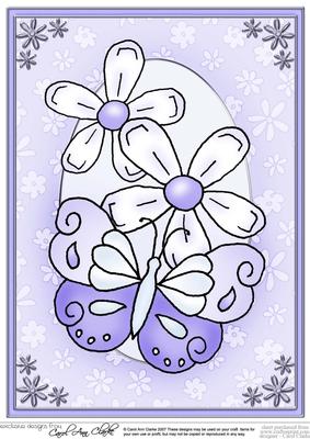 A4 Fluttery Butterfly