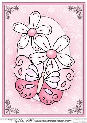 A4 Fluttery Butterfly