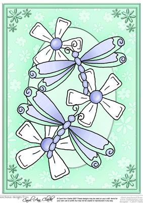 A4 Dreamy Dragonflies