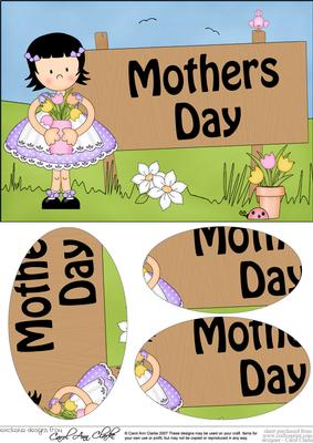 A5 Girlz Roz Mothers Day Oval Pyramage Topper
