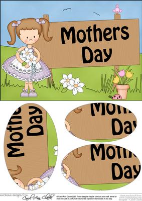 A5 Girlz Liz Mothers Day Oval Pyramage Topper