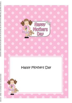5x7 Girlz Zoe Mothers Day Dots Matching Insert